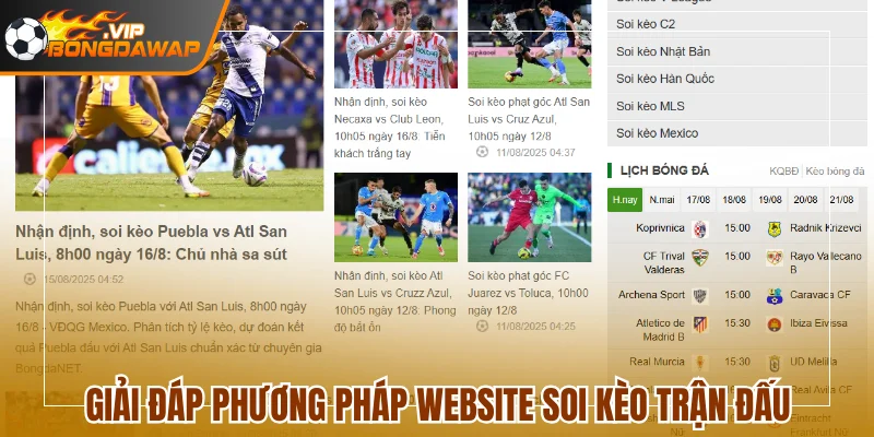 Giải đáp phương pháp website đưa ra các nội dung soi kèo