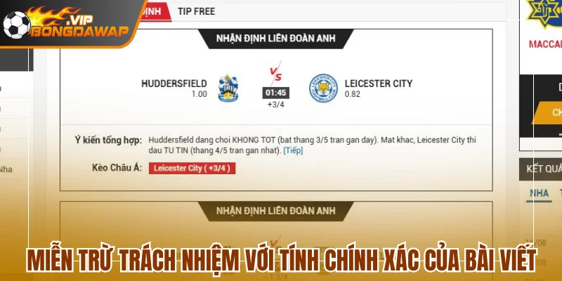 Không chịu trách nhiệm cho tính chính xác của bài viết